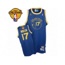 Men's Adidas Golden State Warriors #17 Chris Mullin Swingman Royal Blue New Throwback 2017 The Finals Patch NBA Jersey