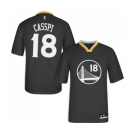 Men's Adidas Golden State Warriors #18 Omri Casspi Authentic Black Alternate NBA Jersey