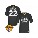 Men's Adidas Golden State Warriors #22 Matt Barnes Swingman Black Alternate 2017 The Finals Patch NBA Jersey