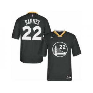 Men's Adidas Golden State Warriors #22 Matt Barnes Swingman Black Alternate NBA Jersey