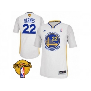 Men's Adidas Golden State Warriors #22 Matt Barnes Swingman White Alternate 2017 The Finals Patch NBA Jersey