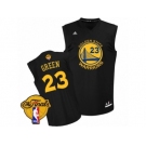 Men's Adidas Golden State Warriors #23 Draymond Green Swingman Black Fashion 2017 The Finals Patch NBA Jersey