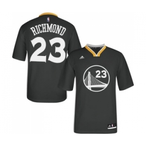 Men's Adidas Golden State Warriors #23 Mitch Richmond Authentic Black Alternate NBA Jersey