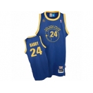 Men's Adidas Golden State Warriors #24 Rick Barry Swingman Royal Blue New Throwback NBA Jersey