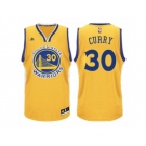 Men's Adidas Golden State Warriors #30 Stephen Curry Authentic Gold NBA Jersey