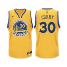 Men's Adidas Golden State Warriors #30 Stephen Curry Swingman Gold NBA Jerse