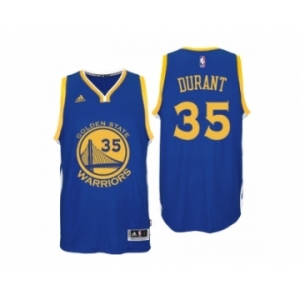 Men's Adidas Golden State Warriors #35 Kevin Durant Authentic Royal Blue Road NBA Jersey