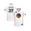 Men's Adidas Golden State Warriors #35 Kevin Durant Authentic White 2017 Chinese New Year NBA Jersey