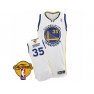 Men's Adidas Golden State Warriors #35 Kevin Durant Authentic White Home 2017 The Finals Patch NBA Jersey