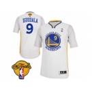 Men's Adidas Golden State Warriors #9 Andre Iguodala Authentic White Alternate 2017 The Finals Patch NBA Jersey