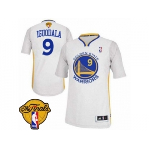 Men's Adidas Golden State Warriors #9 Andre Iguodala Authentic White Alternate 2017 The Finals Patch NBA Jersey