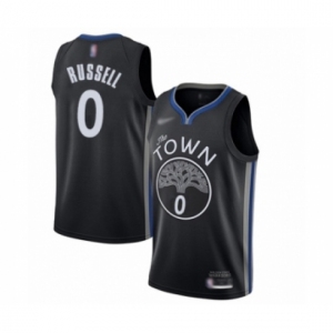 Men's Golden State Warriors #0 D'Angelo Russell Swingman Black Basketball Jersey 2019-20 City Edition