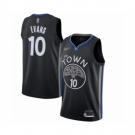 Men's Golden State Warriors #10 Jacob Evans Swingman Black Basketball Jersey 2019-20 City Edition