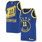 Men's Golden State Warriors #11 Klay Thompson Nike Royal Hardwood Classics 2020-21 Swingman Jersey