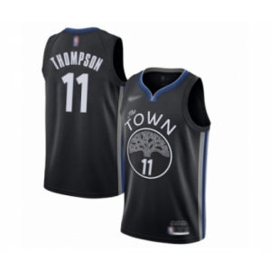 Men's Golden State Warriors #11 Klay Thompson Swingman Black Basketball Jersey - 2019 20 City Edition