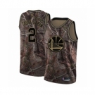 Men's Golden State Warriors #2 Willie Cauley-Stein Swingman Camo Realtree Collection Basketball Jersey