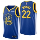 Men's Golden State Warriors #22 Andrew Wiggins 2022 Royal 75th Anniversary Stitched Jersey