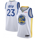 Men's Golden State Warriors #23 Draymond Green 2022 White 75th Anniversary Stitched Jersey