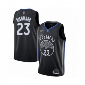 Men's Golden State Warriors #23 Mitch Richmond Swingman Black Basketball Jersey 2019-20 City Edition