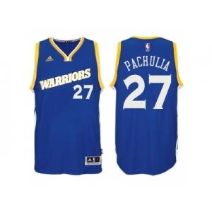 Men's Golden State Warriors #27 Zaza Pachulia 2016-17 Crossover Alternate Blue New Swingman Jersey