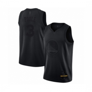 Men's Golden State Warriors #3 Jordan Poole Swingman Black MVP Basketball Jersey