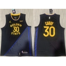 Men's Golden State Warriors #30 Stephen Curry Black 2024-25 Stitched Basketball Jersey