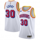 Men's Golden State Warriors #30 Stephen Curry White 2024-25 Classic Edition Swingman Stitched Basketball Jersey