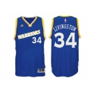 Men's Golden State Warriors #34 Shaun Livingston 2016-17 Crossover Alternate Blue New Swingman Jersey