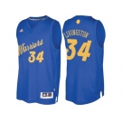 Men's Golden State Warriors #34 Shaun Livingston 2016 Christmas Day Royal NBA Swingman Jersey