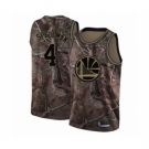 Men's Golden State Warriors #4 Omari Spellman Swingman Camo Realtree Collection Basketball Jersey