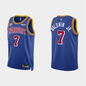 Mens Golden State Warriors #7 Patrick Baldwin Jr. 2022 Royal Stitched Basketball Jersey