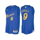 Men's Golden State Warriors #9 Andre Iguodala 2016 Christmas Day Royal NBA Swingman Jersey