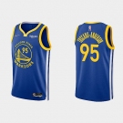 Mens Golden State Warriors #95 Juan Toscano-Anderson 2022 Royal Stitched Basketball Jersey