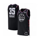 Men's Jordan Golden State Warriors #35 Kevin Durant Authentic Black 2019 All-Star Game Basketball Jersey