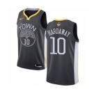 Men's Nike Golden State Warriors #10 Tim Hardaway Swingman Black Alternate 2018 NBA Finals Bound NBA Jersey - Statement Edition