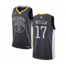 Men's Nike Golden State Warriors #17 Chris Mullin Swingman Black Alternate 2018 NBA Finals Bound NBA Jersey - Statement Edition