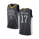 Men's Nike Golden State Warriors #17 Chris Mullin Swingman Black Alternate NBA Jersey - Statement Edition