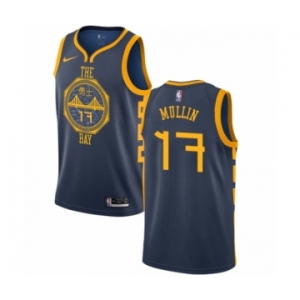 Men's Nike Golden State Warriors #17 Chris Mullin Swingman Navy Blue NBA Jersey - City Edition