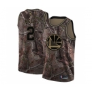 Men's Nike Golden State Warriors #2 Jordan Bell Swingman Camo Realtree Collection NBA Jersey