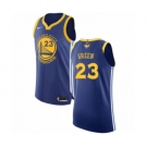 Men's Nike Golden State Warriors #23 Draymond Green Authentic Royal Blue Road 2018 NBA Finals Bound NBA Jersey - Icon Edition