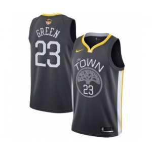 Men's Nike Golden State Warriors #23 Draymond Green Swingman Black Alternate 2018 NBA Finals Bound NBA Jersey - Statement Edition