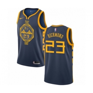 Men's Nike Golden State Warriors #23 Mitch Richmond Swingman Navy Blue NBA Jersey - City Edition