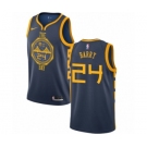 Men's Nike Golden State Warriors #24 Rick Barry Authentic Navy Blue NBA Jersey - City Edition