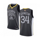 Men's Nike Golden State Warriors #34 Shaun Livingston Swingman Black Alternate 2018 NBA Finals Bound NBA Jersey - Statement Edition