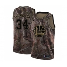 Men's Nike Golden State Warriors #34 Shaun Livingston Swingman Camo Realtree Collection NBA Jersey