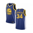 Men's Nike Golden State Warriors #34 Shaun Livingston Swingman Royal Blue Road NBA Jersey - Icon Edition