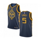 Men's Nike Golden State Warriors #5 Kevon Looney Authentic Navy Blue NBA Jersey - City Edition