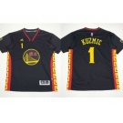 NBA Golden State Warrlors #1 Ognjen Kuzmic Black Slate Chinese New Year Stitched Jerseys