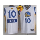 NBA Golden State Warrlors #10 David Lee White 2014-15 Christmas Day The Finals Patch Stitched Jerseys