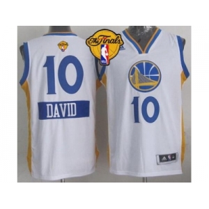 NBA Golden State Warrlors #10 David Lee White 2014-15 Christmas Day The Finals Patch Stitched Jerseys